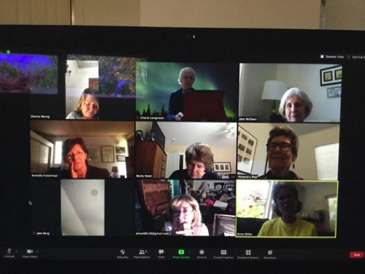 The Book Group's June meeting was virtual but lively.